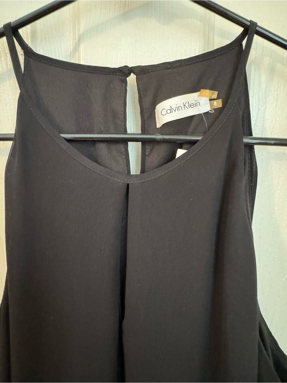 NWT Calvin Klein Black Dress (Size 8) - Picture 4 of 11